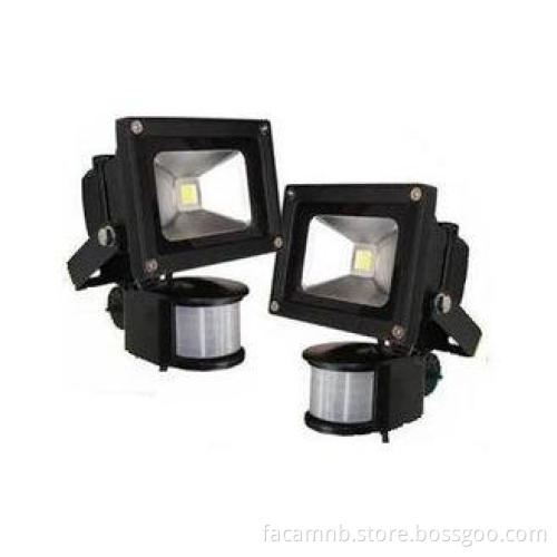 IP65 10W PIR LED Flood Light , Bridgelux COB Chip Waterproo